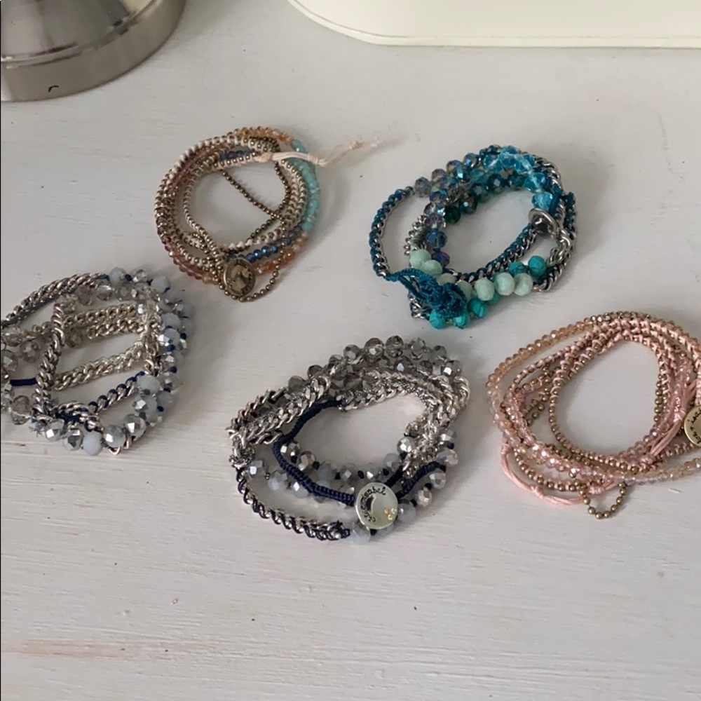 Set of 5 Chloe + Isabel Wrap Bracelets